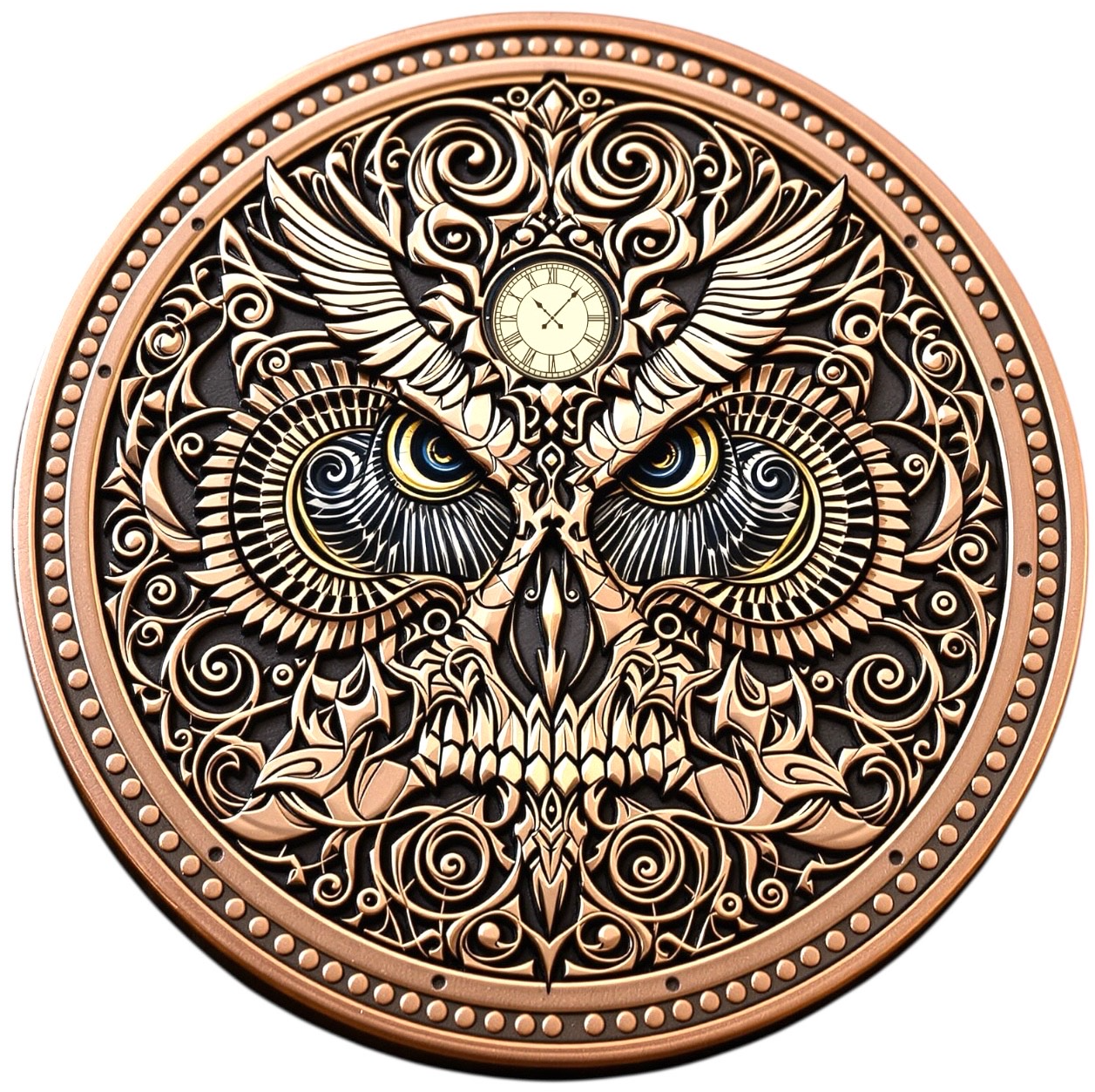 In Stock! Optical Fusions: Owmori Colorized Minted 1 oz Copper Round Toromint