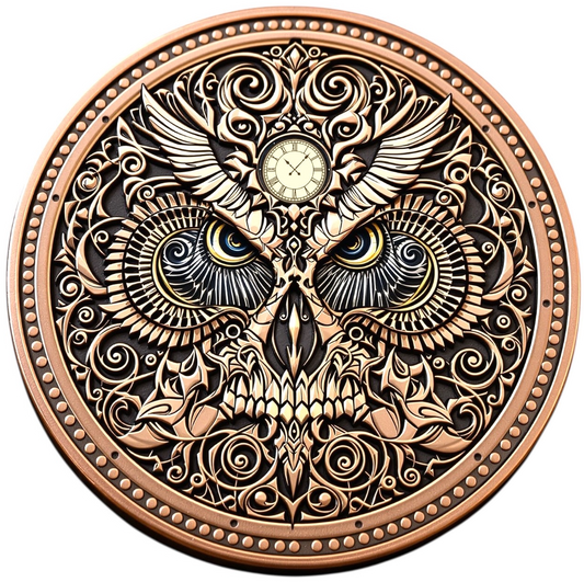 In Stock! Optical Fusions: Owmori Colorized Minted 1 oz Copper Round Toromint