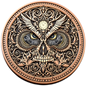 In Stock! Optical Fusions: Owmori Colorized Minted 1 oz Copper Round Toromint
