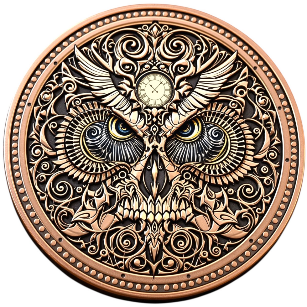 In Stock! Optical Fusions: Owmori Colorized Minted 1 oz Copper Round Toromint