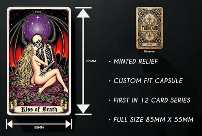 Special Limited Release! Original Torocard Kiss of Death Colorized 1 oz Copper Card Toromint