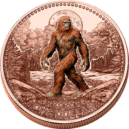 2025 Mesa Grande Bigfoot Colorized 5 oz Copper Coin