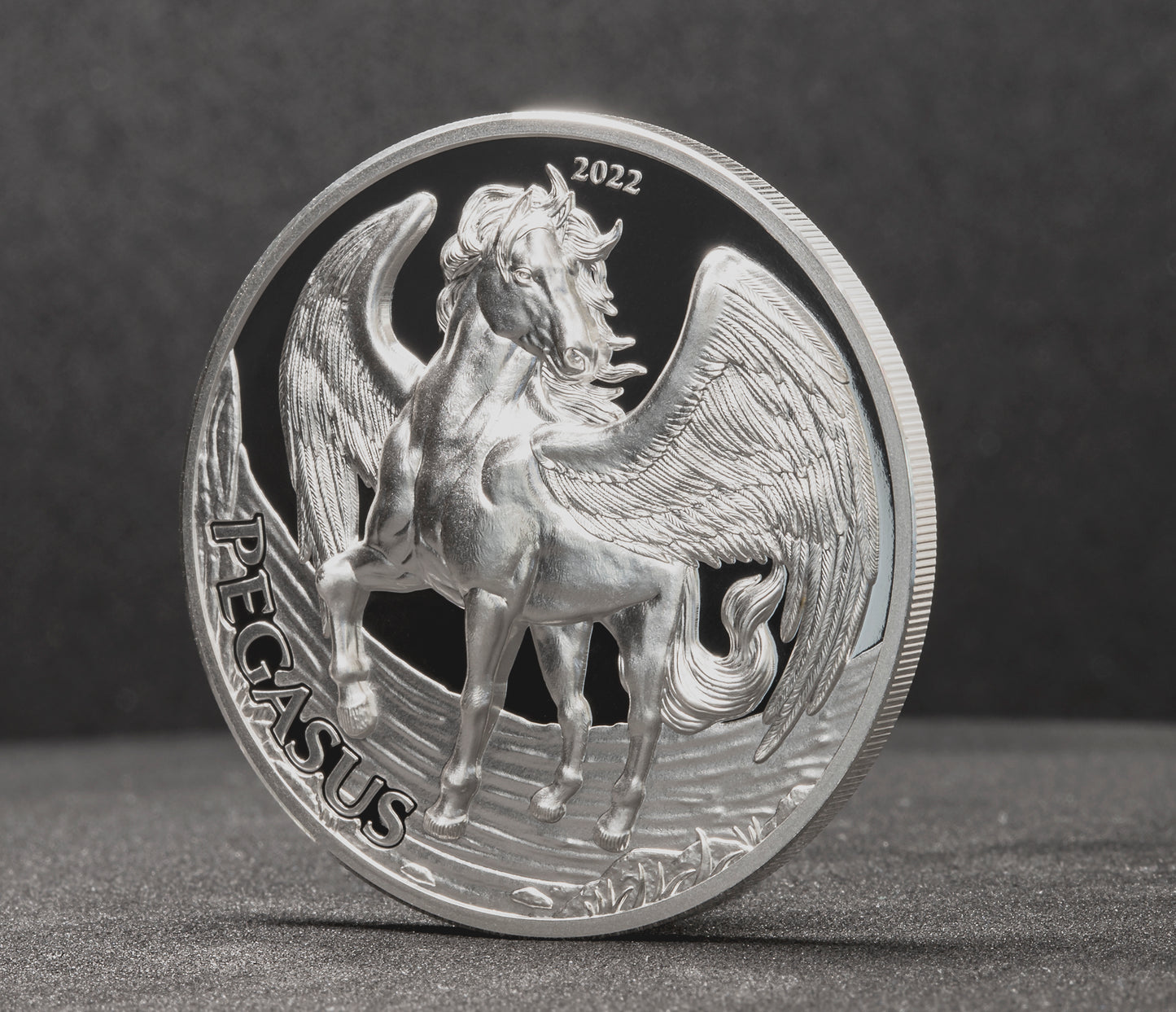 2022 Tanzania Mythical Creatures Pegasus UHR Proof 1 oz Silver Coin