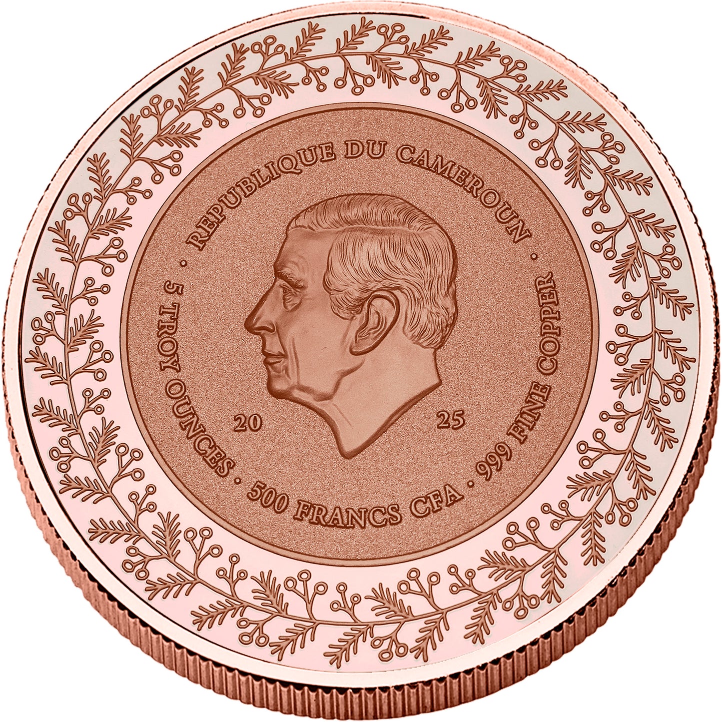 2025 Cameroon Santa Claus Colorized 5 oz Copper Coin