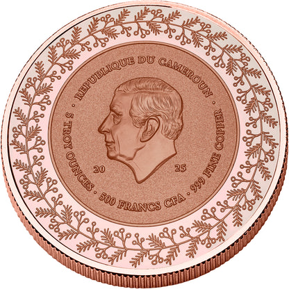 2025 Cameroon Santa Claus Colorized 5 oz Copper Coin