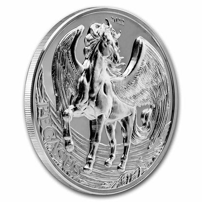 2022 Tanzania Mythical Creatures Pegasus UHR Proof 1 oz Silver Coin