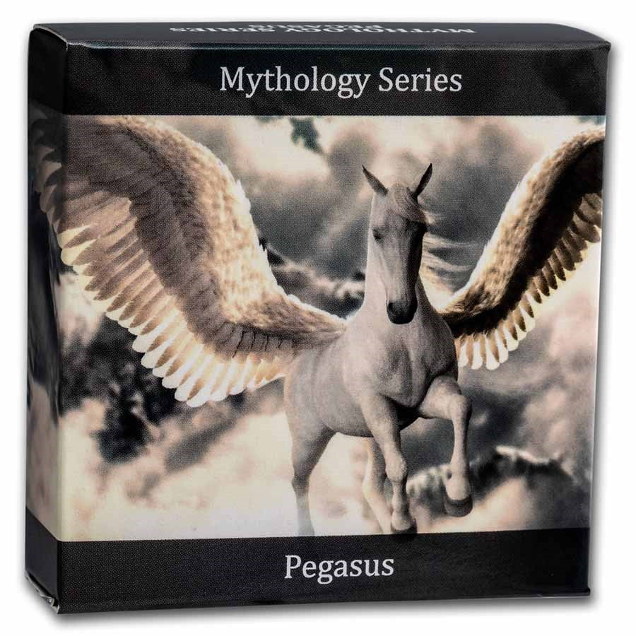 2022 Tanzania Mythical Creatures Pegasus UHR Proof 1 oz Silver Coin