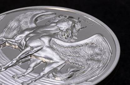 2022 Tanzania Mythical Creatures Pegasus UHR Proof 1 oz Silver Coin