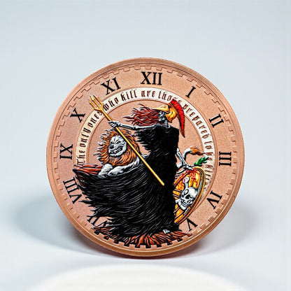 In Stock! 2025 Una & The Lion Obolus: "The Only Ones Who Kill Are Those Prepared to Be Killed" 100g Copper Medal (11/10)