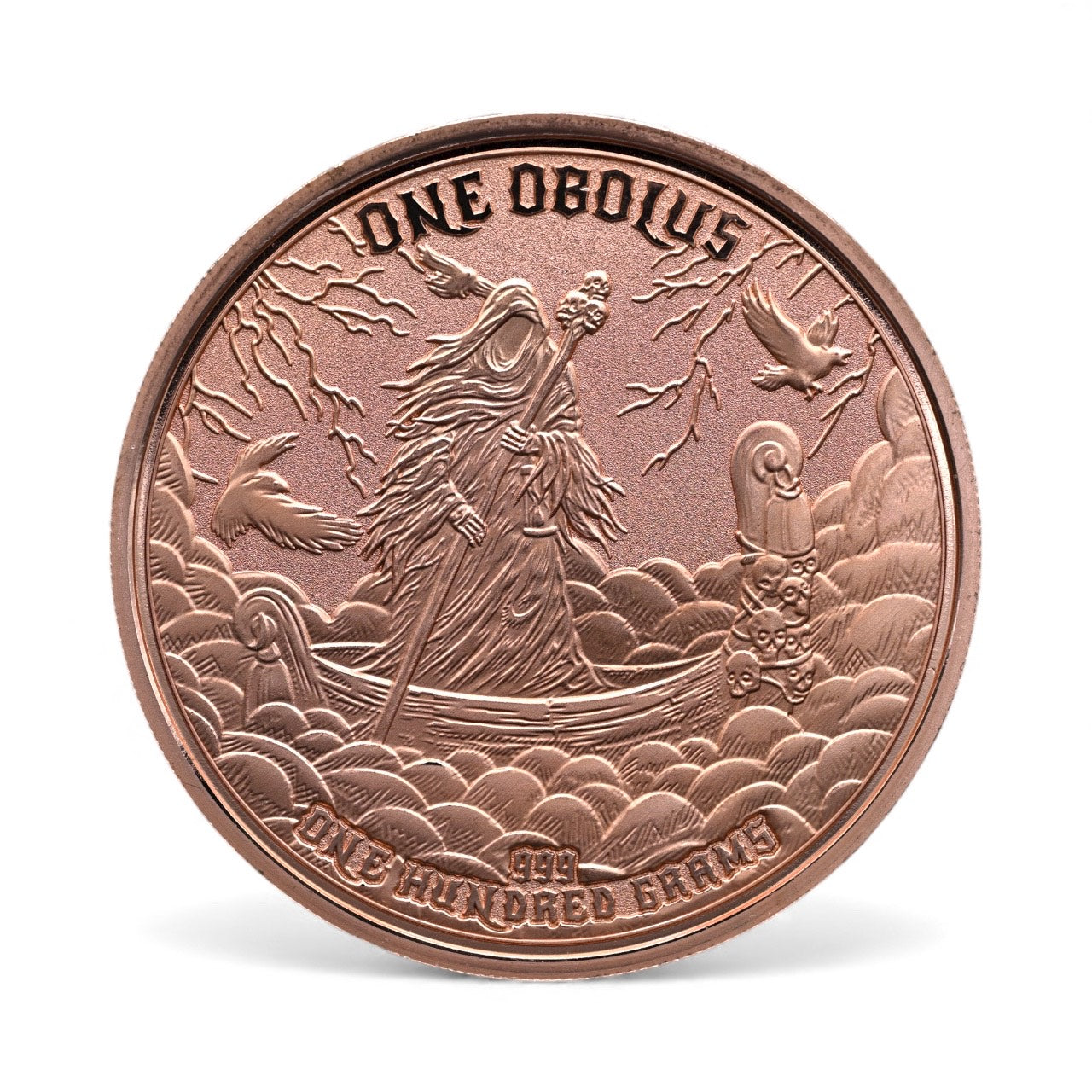 In Stock! 2025 Una & The Lion Obolus: "The Only Ones Who Kill Are Those Prepared to Be Killed" 100g Copper Medal (11/10)