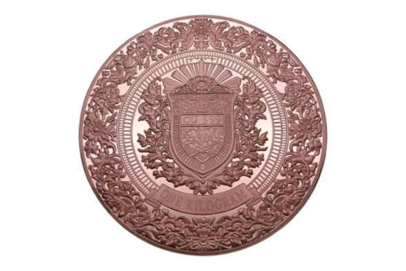 In Stock! Historic Warriors Samurai Colorized 1 Kilo Copper Round