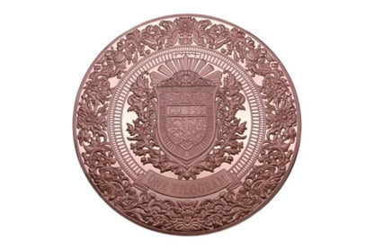 In Stock! Historic Warriors Samurai Colorized 1 Kilo Copper Round