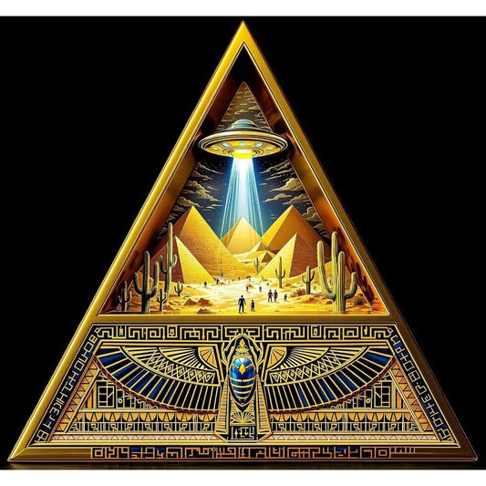 In Stock! Ancient Alien Civilizations: Egypt 24k Gold Gilded 1 oz Copper Medal