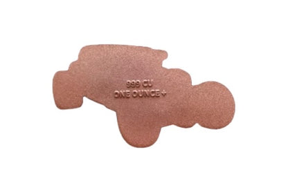 In Stock! 2025 Mad Dragula Hot Rod Shaped 1 oz Copper Medal