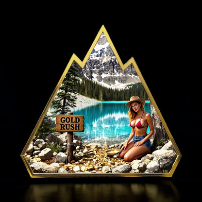 Prospectors Gold Rush 24k Gold Gilded 1 oz Copper Medal
