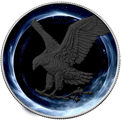 In Stock! 2024 U.S. Eagle Star Privy Black Hole Edition 1 oz Silver Coin (04/22)