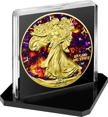 In Stock! 2025 U.S. Eagle Metal Black Opal Edition 1 oz Silver Coin (07/11)
