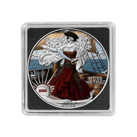 2025 U.S. Eagle Pirate Edition 1 oz Silver Coin (07/15)