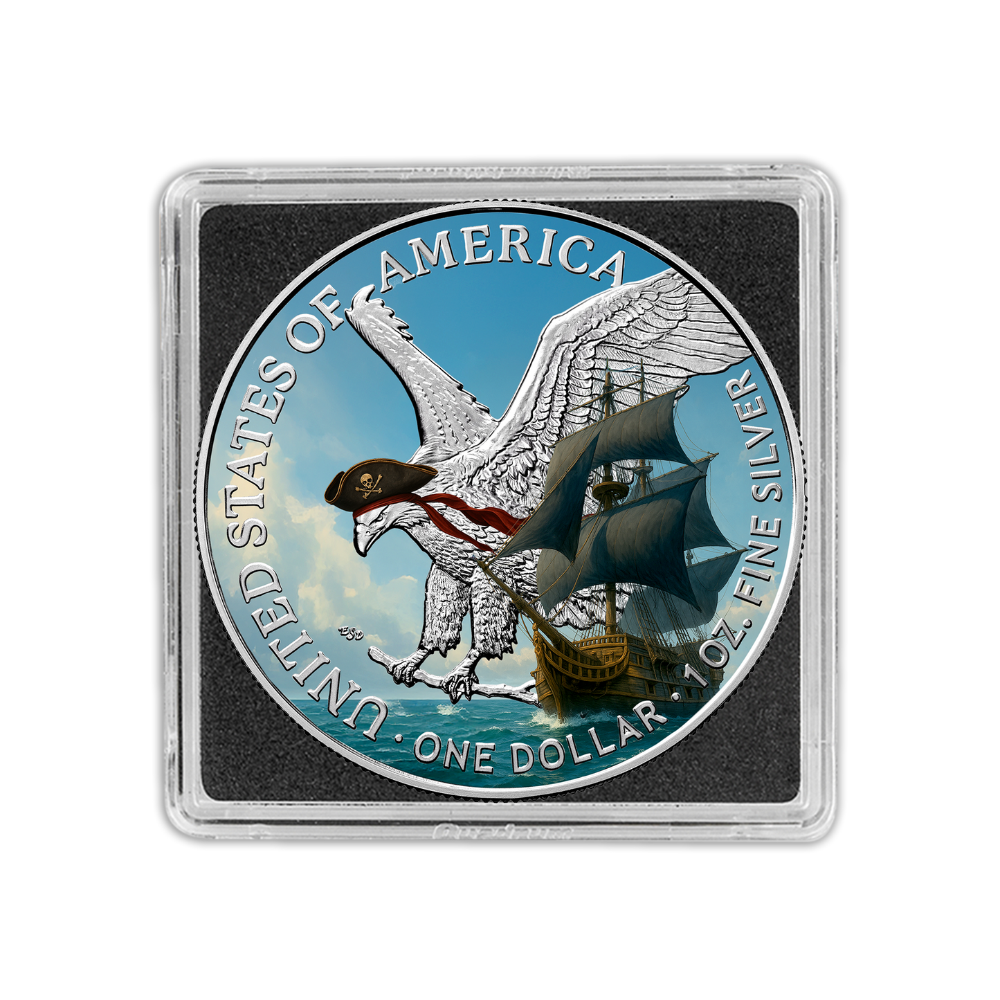 2025 U.S. Eagle Pirate Edition 1 oz Silver Coin (07/15)