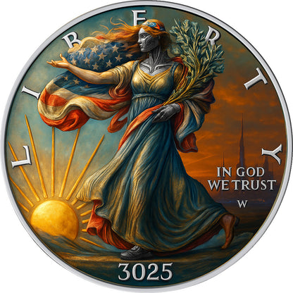 In Stock! 2025 U.S. Eagle Walking Liberty Year 3025 Edition 1 oz Silver Coin (06/27)