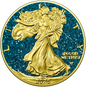 2025 U.S. Eagle Precious Gemstones Aquamarine Edition 1 oz Silver Coin (07/11)