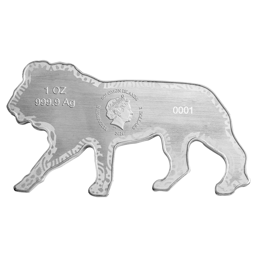 Animals of Africa - 1oz Pure Silver African Lion Coin | PAMP