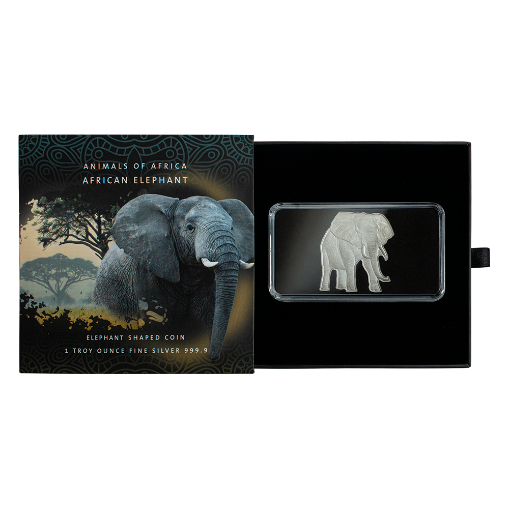 Animals of Africa - 1oz Pure Silver African Elephant Coin | PAMP