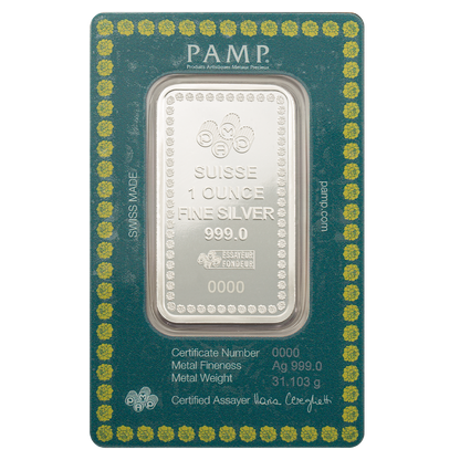 1oz Pure Silver Bar - Diwali Lakshmi & Rangoli art | PAMP