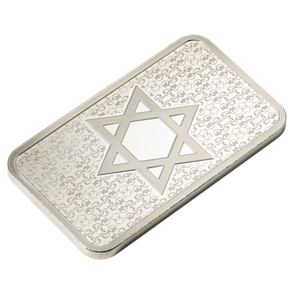 1oz Pure Silver Bar - Star of David | PAMP