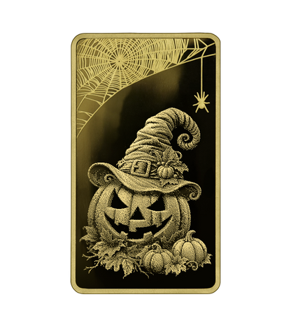 2026 Germania Mint Halloween 2026 1/100 oz Gold Bar in Card