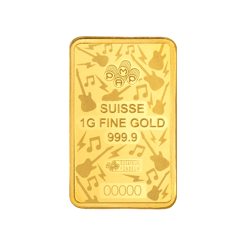 2026 PAMP Suisse Fender 80th Ann. 1g Gold Bar in Card (08/07)