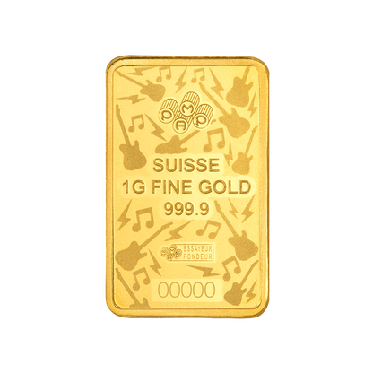 2026 PAMP Suisse Fender 80th Ann. 1g Gold Bar in Card (08/07)