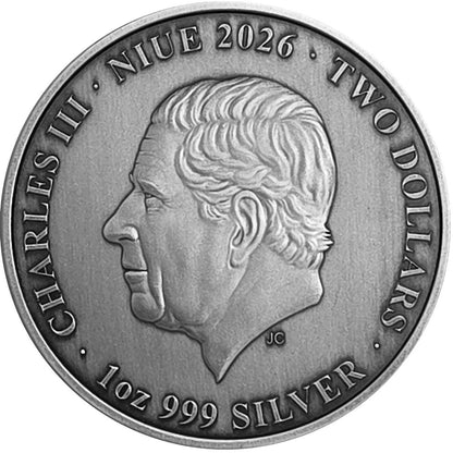 2026 Niue Kings of Sting - Warrior Wasp 1 oz Silver Coin (07/24)