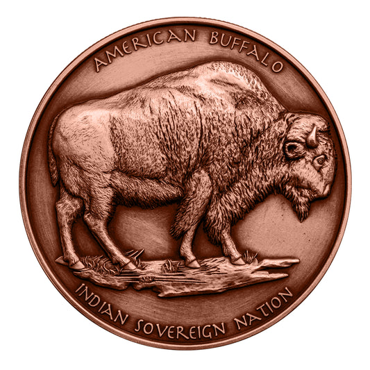 2027 Sioux Nation Sitting Bull UHR 10 oz Copper Coin - Capsule