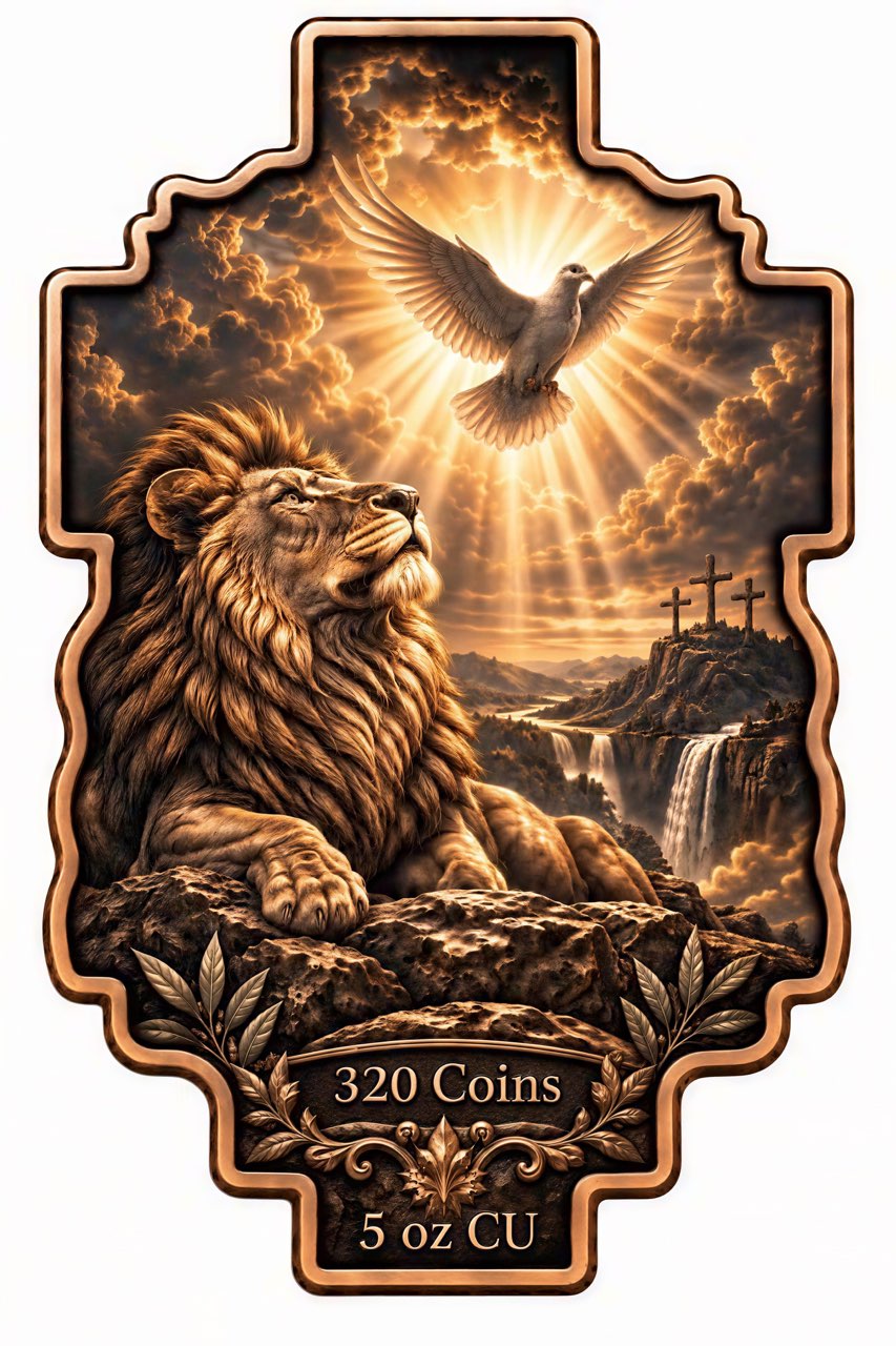 Strength & Sacrifice Shaped 5 oz Copper Medal