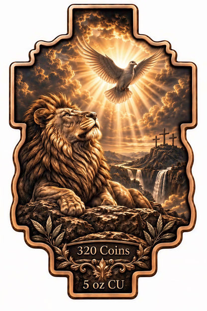 Strength & Sacrifice Shaped 5 oz Copper Medal