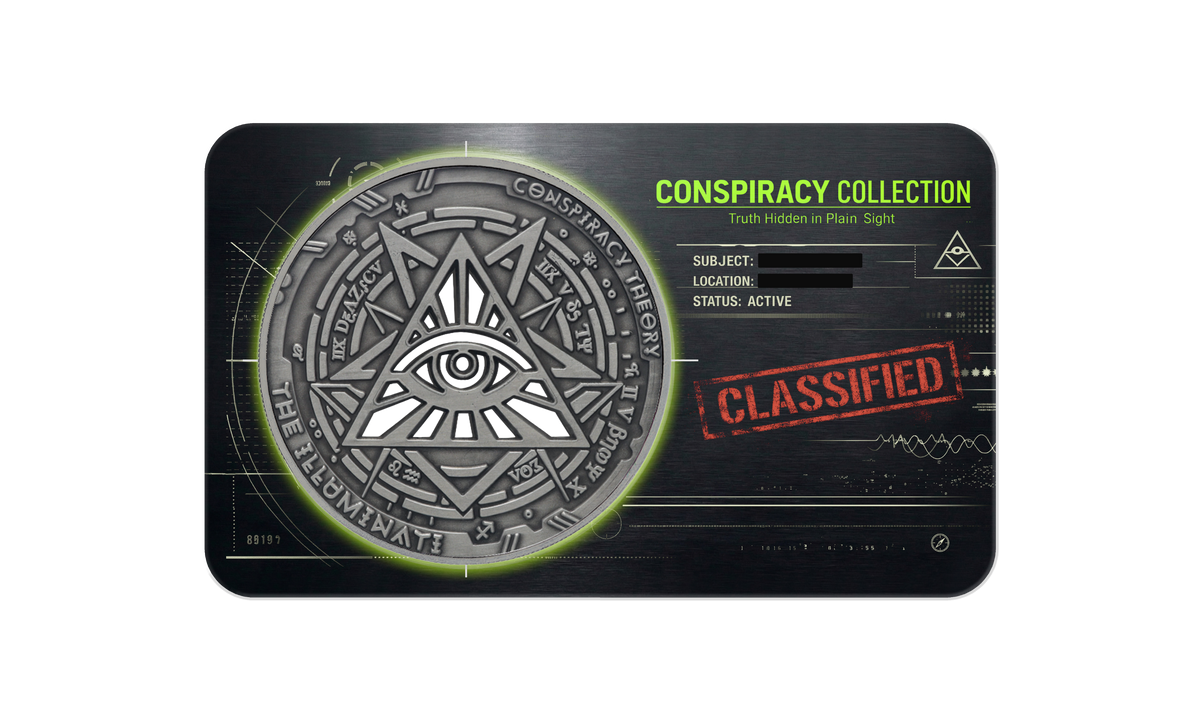 2022 Samoa Conspiracy Collection - Illuminati Cut-Out CN Coin in Card