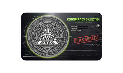 2022 Samoa Conspiracy Collection - Illuminati Cut-Out CN Coin in Card