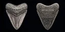 Megalodon Shark Tooth Shaped 5 oz Copper Medal