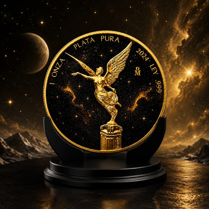 2024 Mexico Libertad Golden Nebula Edition 1 oz Silver Coin