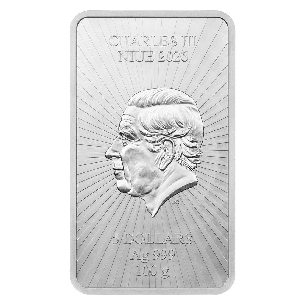 2026 Niue Pop-Art Colorized 100g Silver Bar