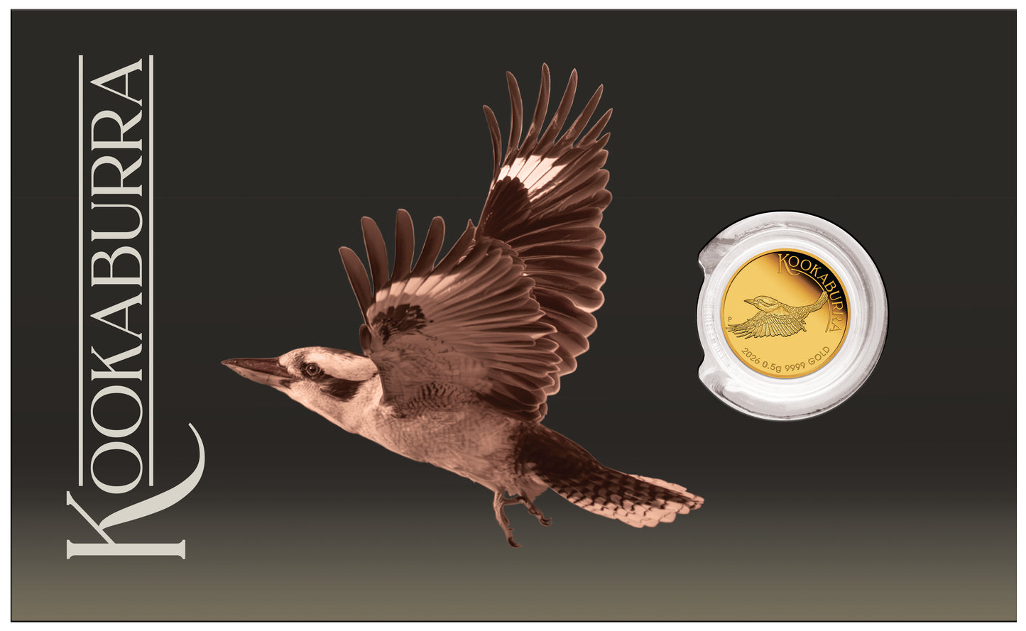 2026 Australia Kookaburra 0.5g Gold Coin in Card (06/23)