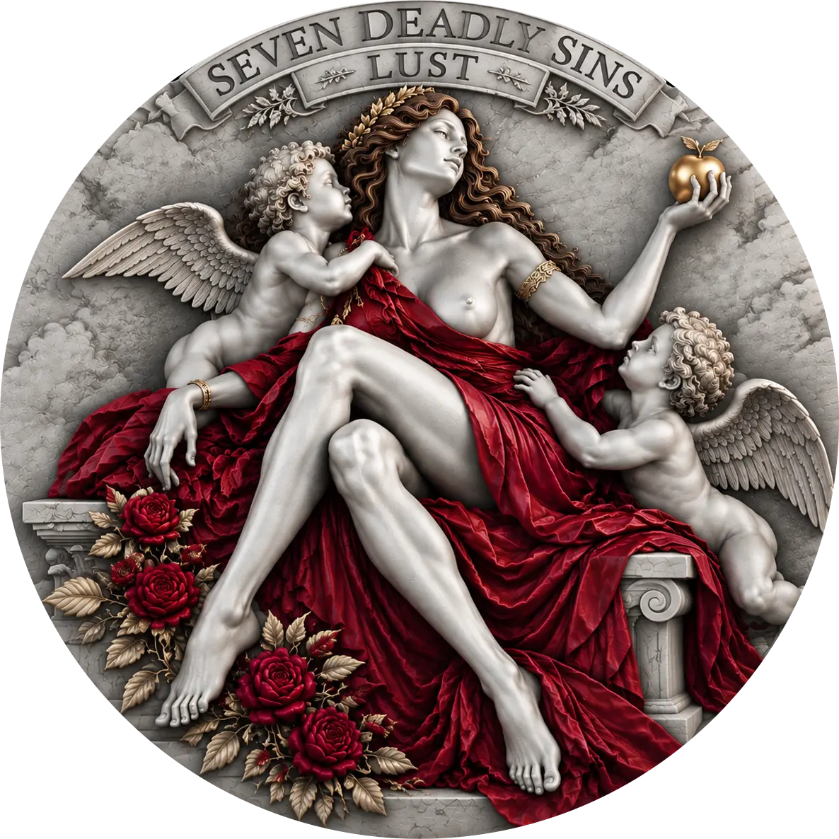 2026 Truth Guard Seven Deadly Sins - Lust 2 oz Silver Coin