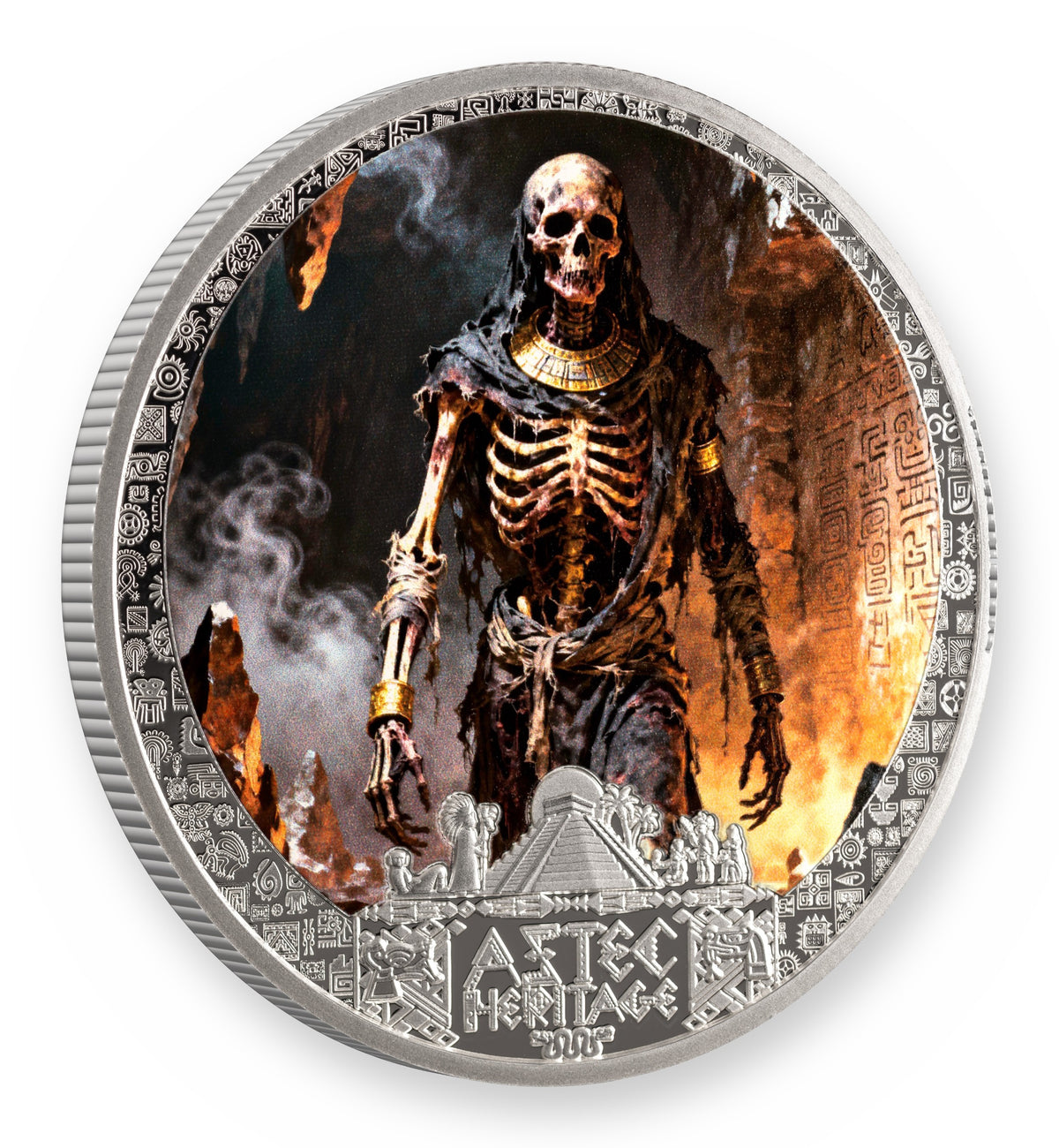 2026 Liberia Aztec Heritage Mictlantecutli 1/2 oz Silver Coin
