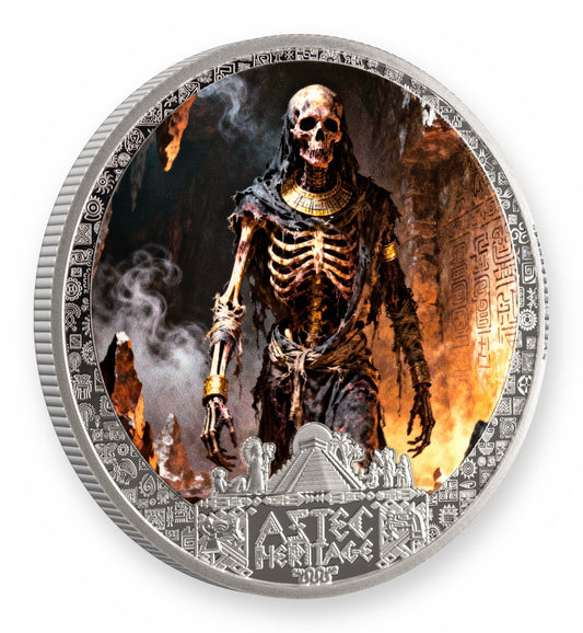 2026 Liberia Aztec Heritage Mictlantecutli 1/2 oz Silver Coin