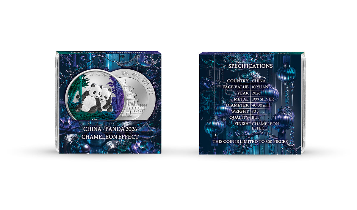 2026 China Panda Chameleon Effect 30g Silver Coin