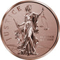 2026 Liberia Lady Justice Reverse Proof 5 oz Copper Coin (08/03)