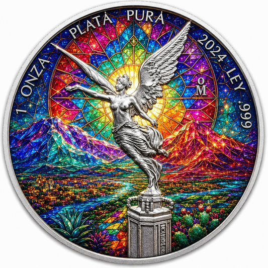 2024 Mexico Libertad Cathedral of Light Edition 1 oz Silver Coin