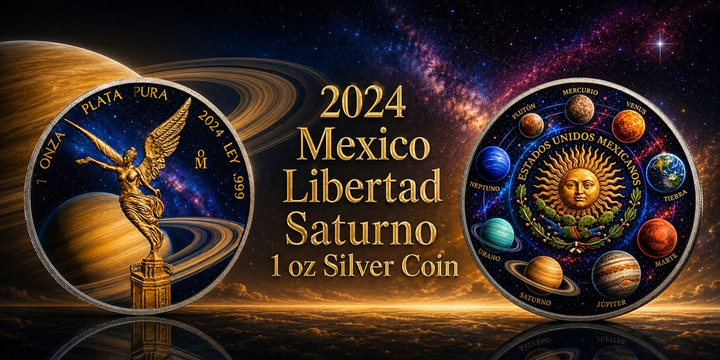 2024 Mexico Libertad Saturno Edition 1 oz Silver Coin (06/22)