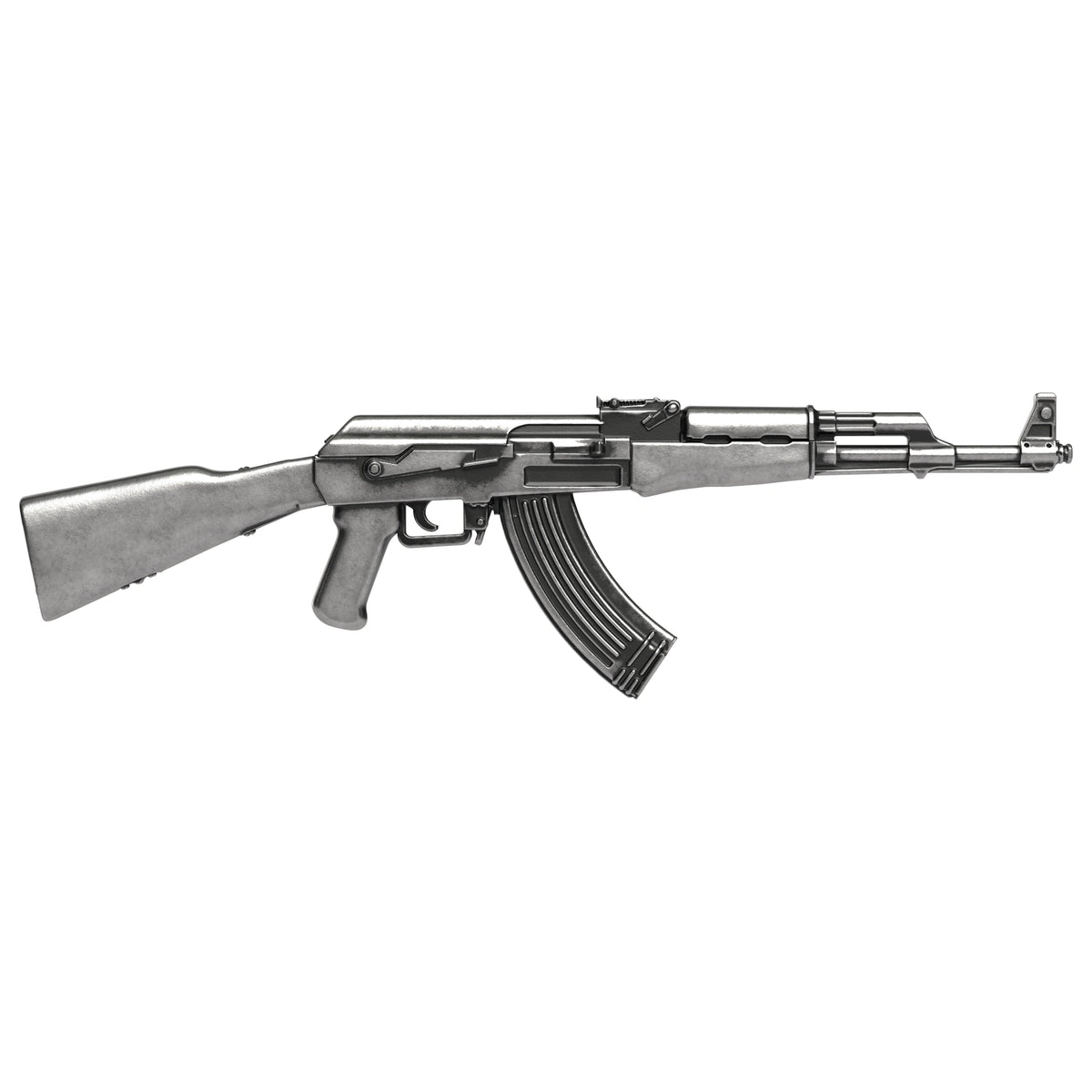 AK-47 Shaped 2g Silver Medal